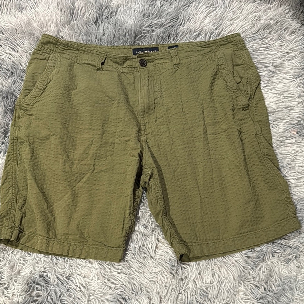 Lucky Brand Green Cargo Shorts Casual Summer Essential